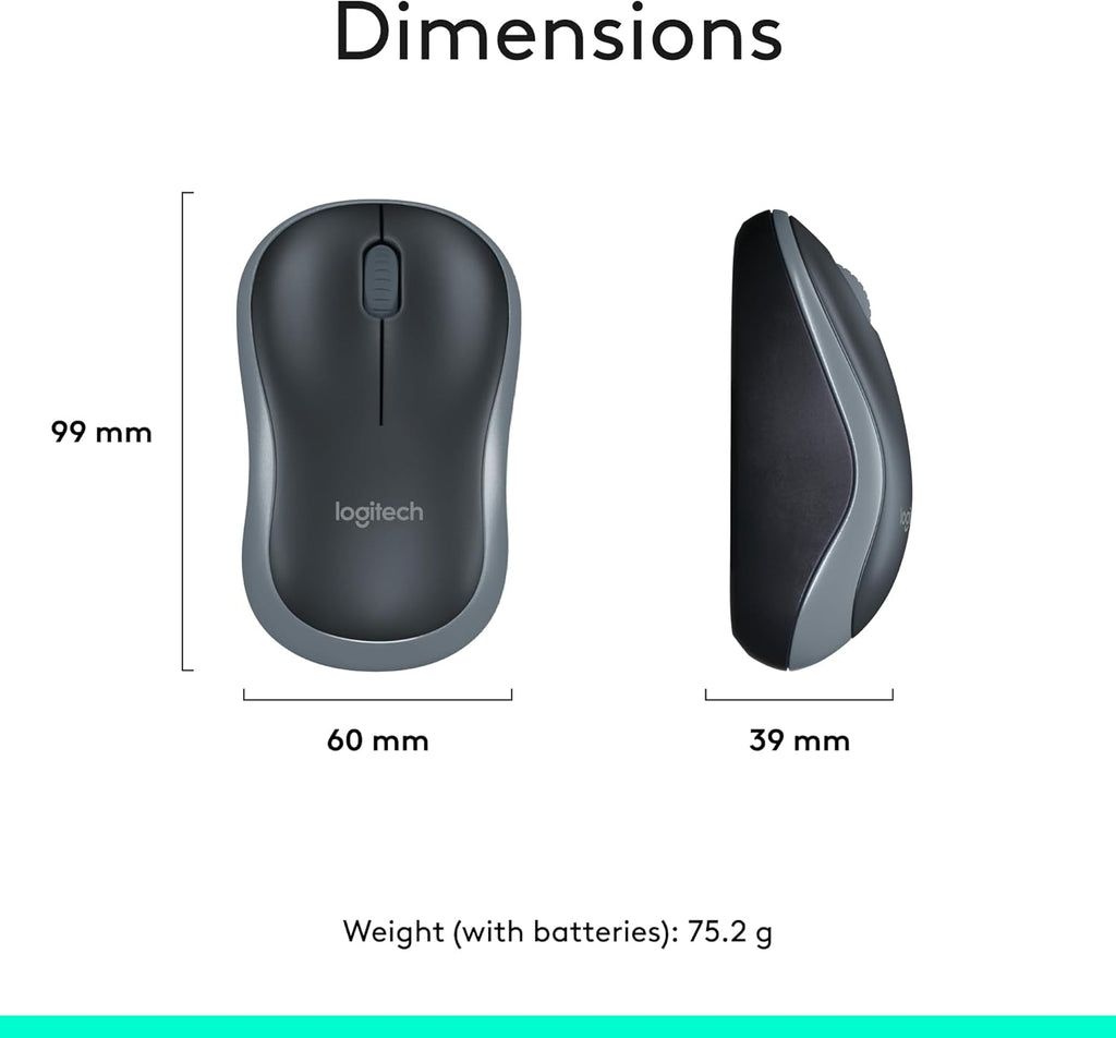 MK270 Wireless Keyboard and Mouse Combo (for Windows) — 2.4GHz wireless connection, compact mouse