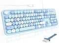 Wired Computer Keyboard — USB Plug-and-Play Full-Size Typewriter-Style Keyboard
