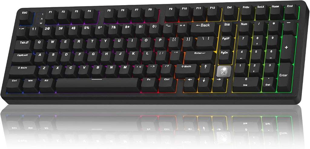 Wireless Mechanical Gaming Keyboard — Supports tri-mode connectivity (Wired / 2.4G / Bluetooth 5.0)