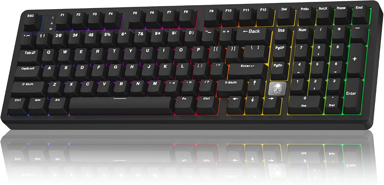 Wireless Mechanical Gaming Keyboard — Supports tri-mode connectivity (Wired / 2.4G / Bluetooth 5.0)
