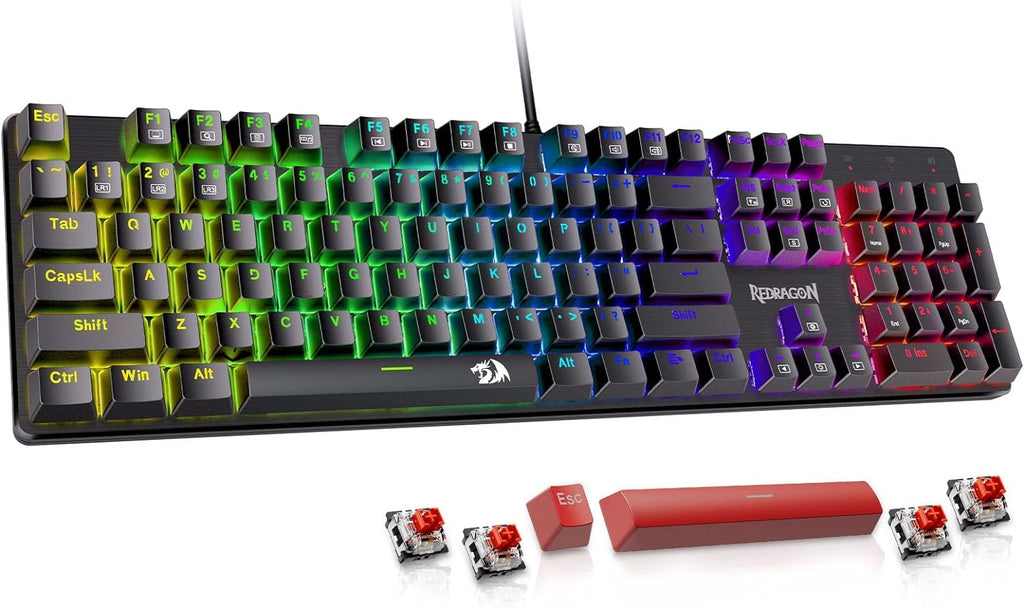 Wired Mechanical Gaming Keyboard — Supports 11 Programmable Backlight Modes
