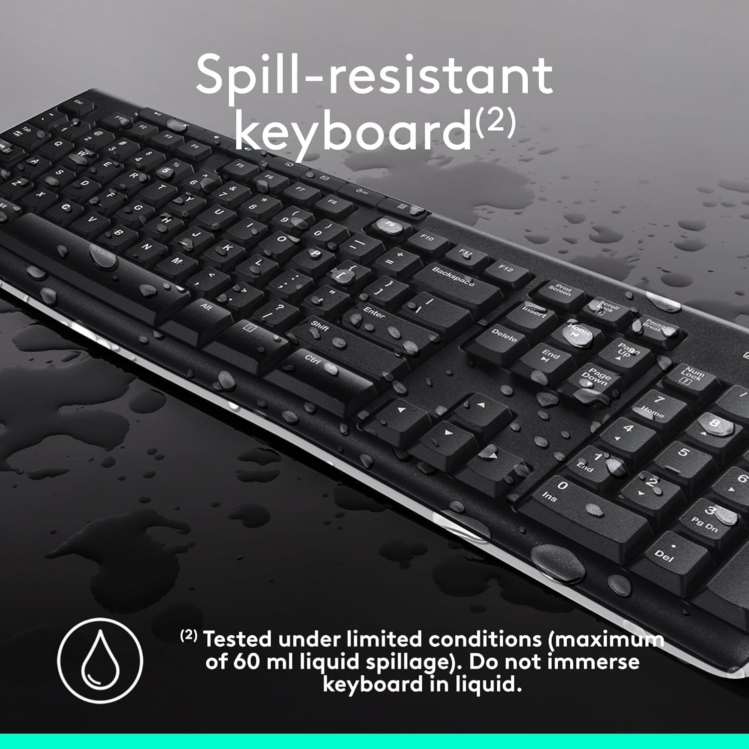 MK270 Wireless Keyboard and Mouse Combo (for Windows) — 2.4GHz wireless connection, compact mouse