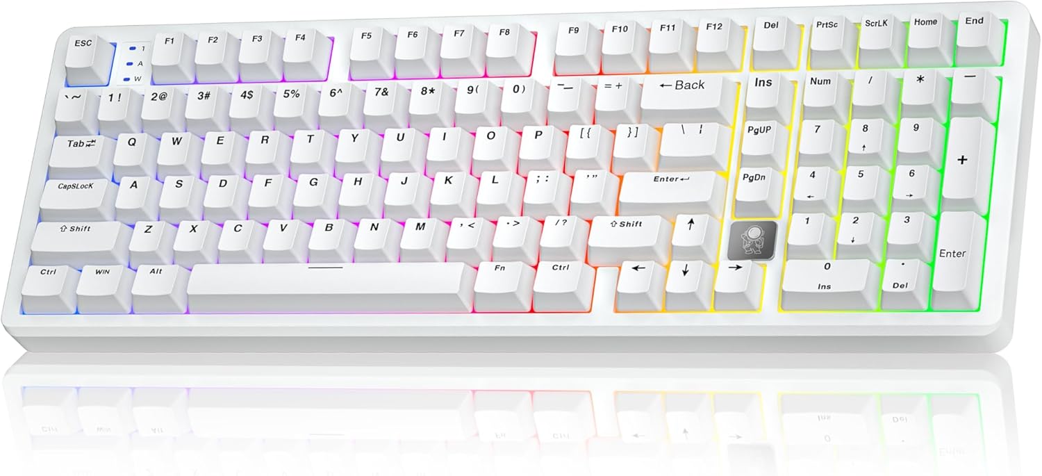 Wireless Mechanical Gaming Keyboard — Supports tri-mode connectivity (Wired / 2.4G / Bluetooth 5.0)