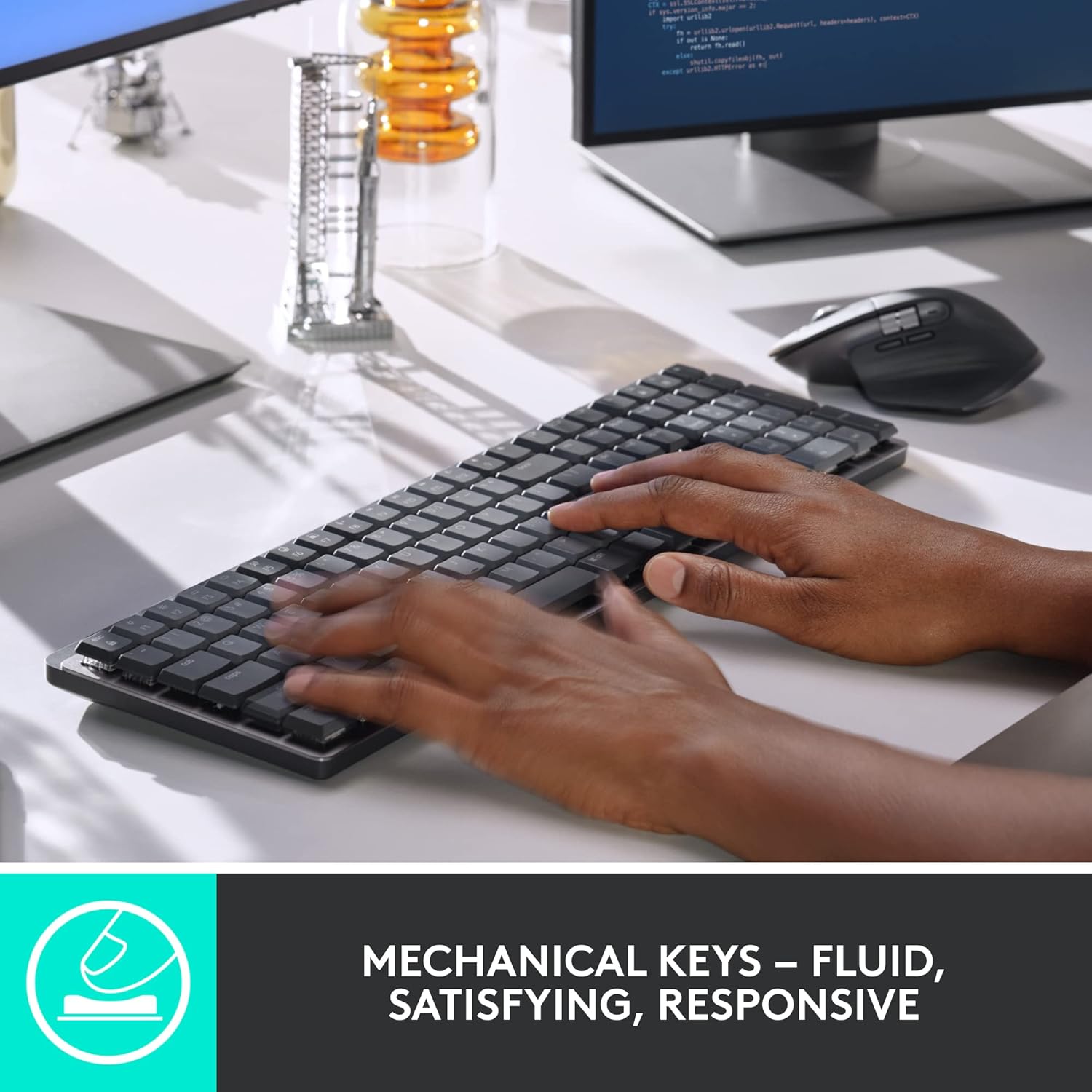 High-performance wireless backlit keyboard