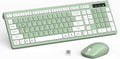 Wireless Keyboard and Mouse Combo — 2.4GHz Full-Size Silent Keyboard