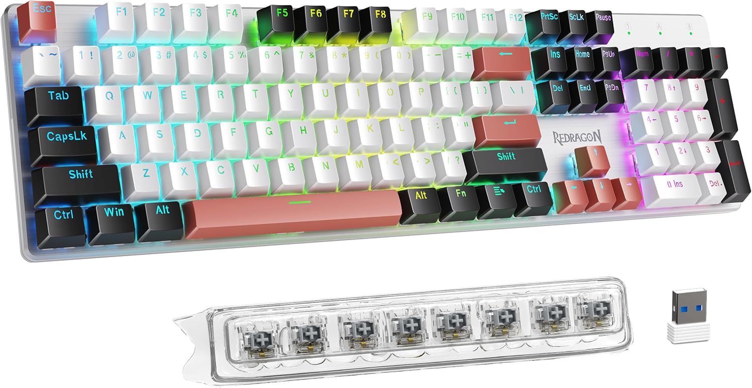 Wired Mechanical Gaming Keyboard — Supports 11 Programmable Backlight Modes
