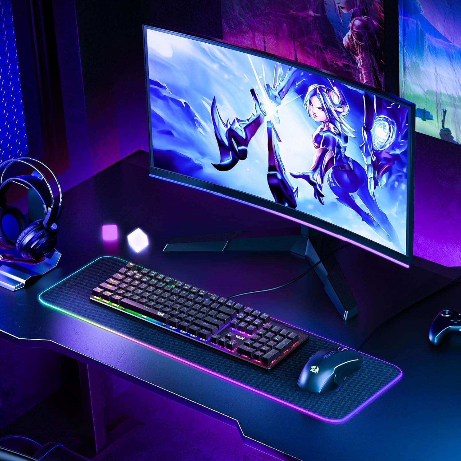 Wired Mechanical Gaming Keyboard — Supports 11 Programmable Backlight Modes