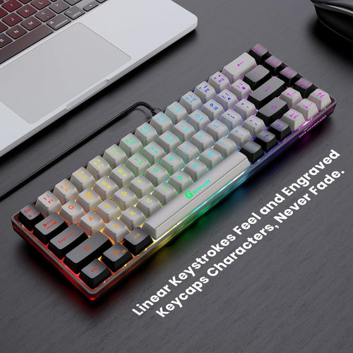 Gaming keyboard layout—wired backlit mini keyboard.