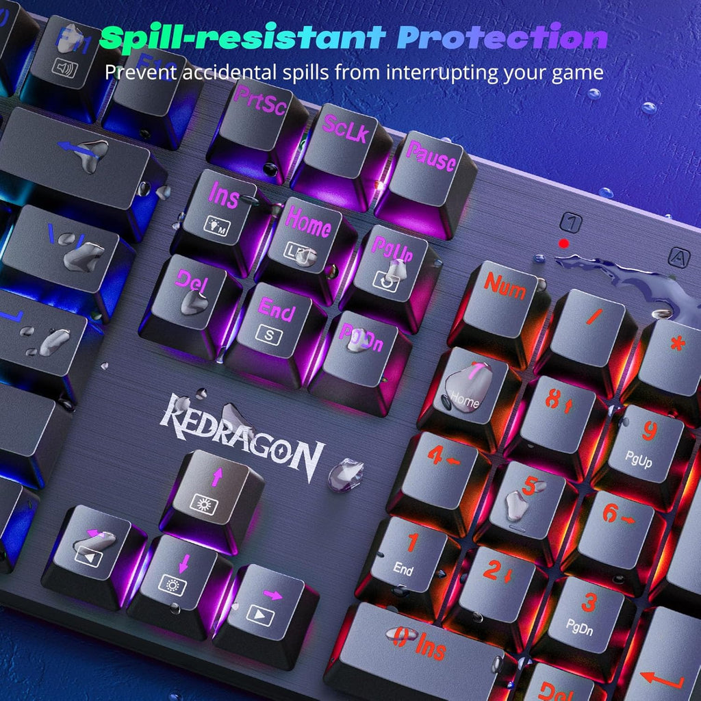 Wired Mechanical Gaming Keyboard — Supports 11 Programmable Backlight Modes